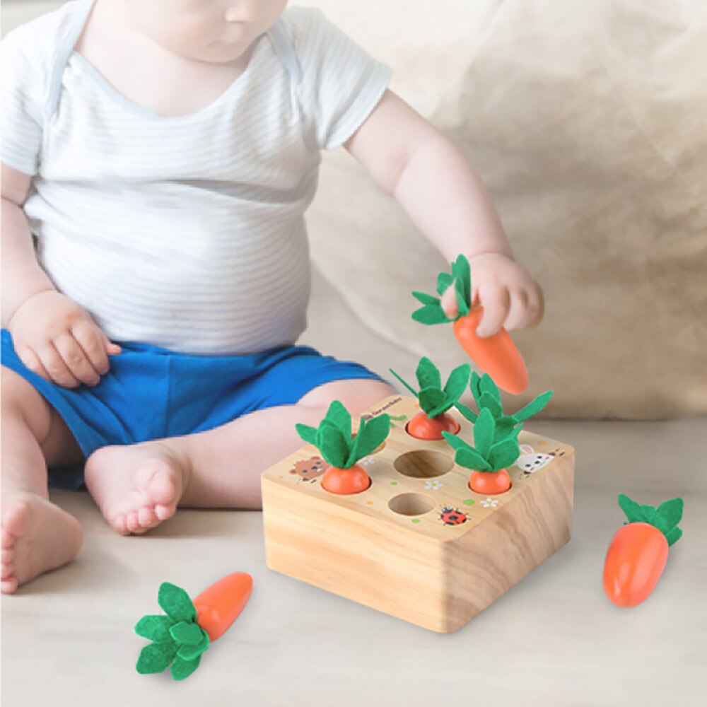 Giocattoli Montessori giocattoli magnetici in legno di Apple Cognize giocattoli educativi per bambini giocattoli per bambini Worm Eat Apple Montessori Materiales