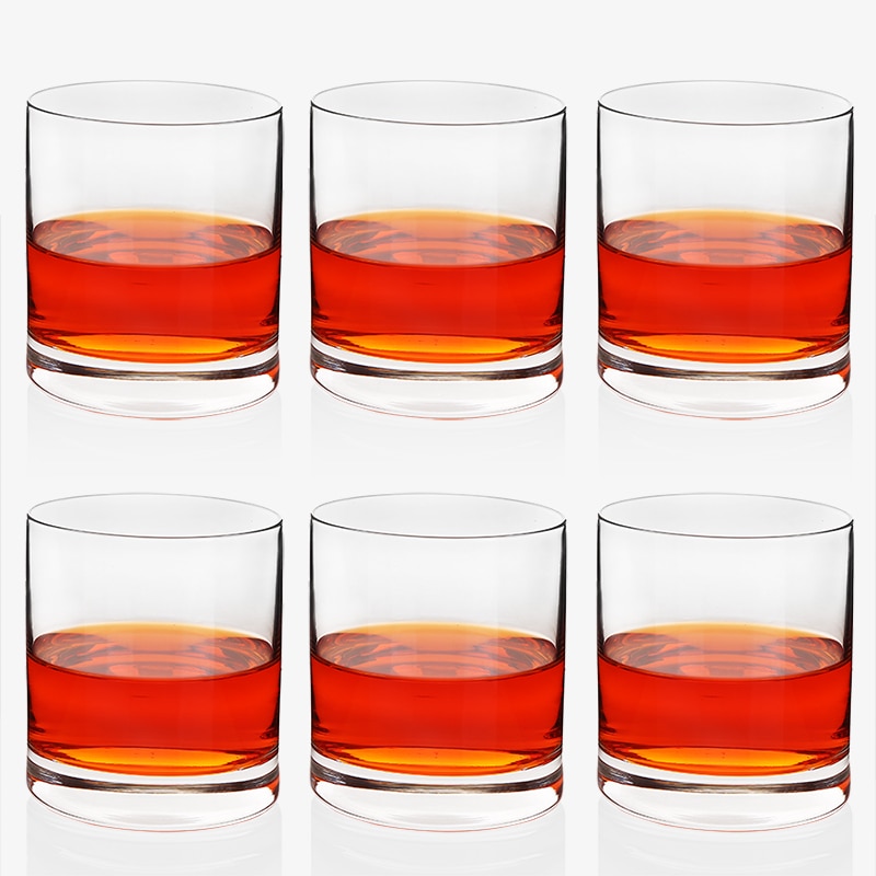 Klarkristall whiskyglas 10 oz skotsk glas gammaldags whisky stil glas för bourbon rom glas bar whisky