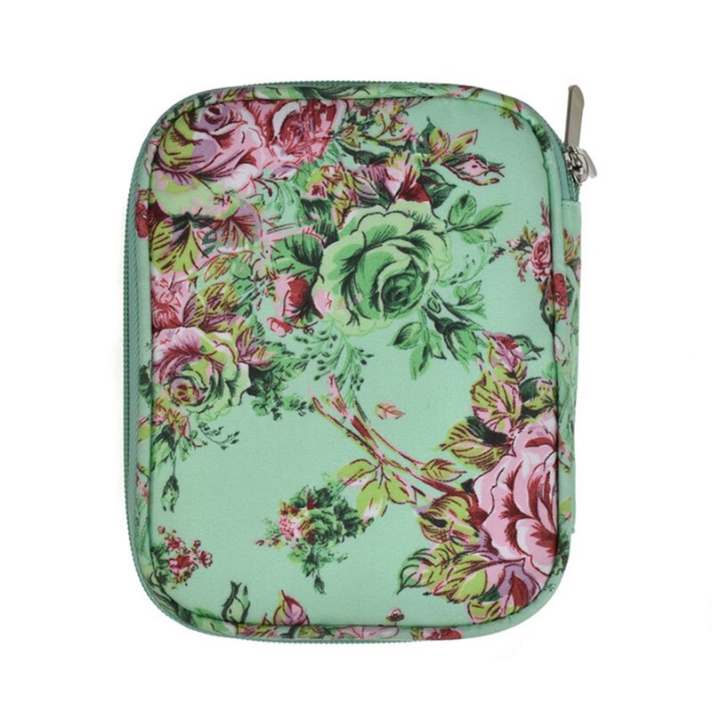 1 Pc Haak Opbergtas Met Rits Multi Kleuren Breien Accessoire Organizer Haak Haak Houder Hand Craft Naaien Naald Zak: flower short