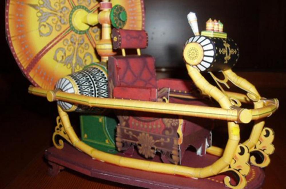 Película: máquina del tiempo ultra fino papel modelo kit