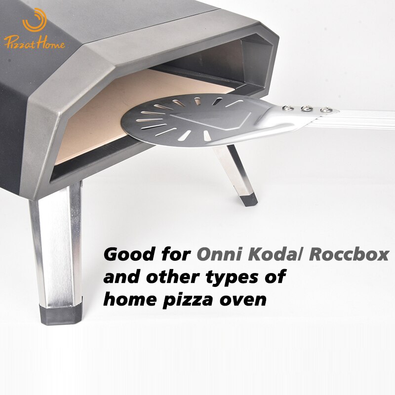 PizzAtHome 7/8/9 Zoll Pizza Drehschale Aluminium Pizzaschaufel Pizzaschale Paddel Kurzes Pizzawerkzeug Ofenzubehör