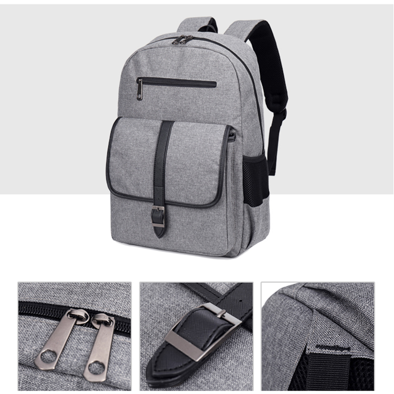 Mochila nueva ZENBEFE para la escuela, mochila impermeable de nailon, mochila de viaje de gran capacidad, mochila escolar negra para adolescente