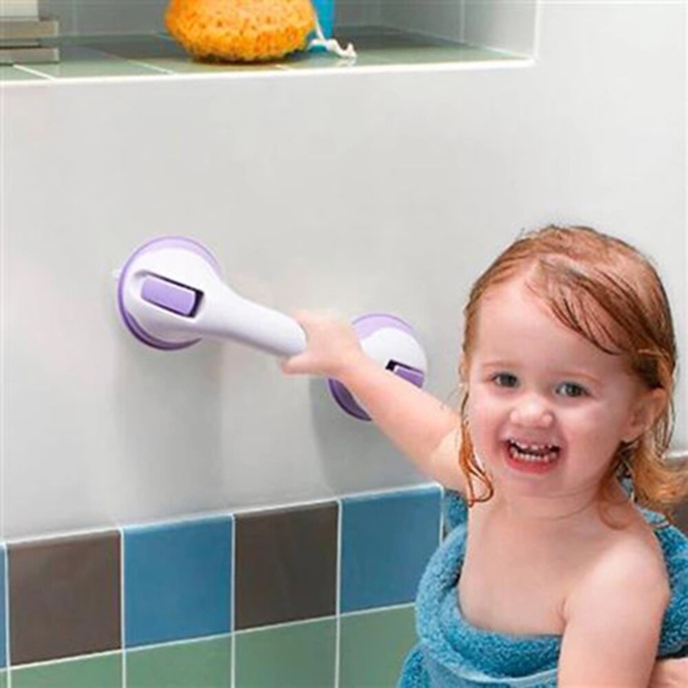 Bathroom Suction Cup Handle Grab Bar for elderly Safety Bath Shower Tub Bathroom Shower Grab Non-slip Handle Rail Grip