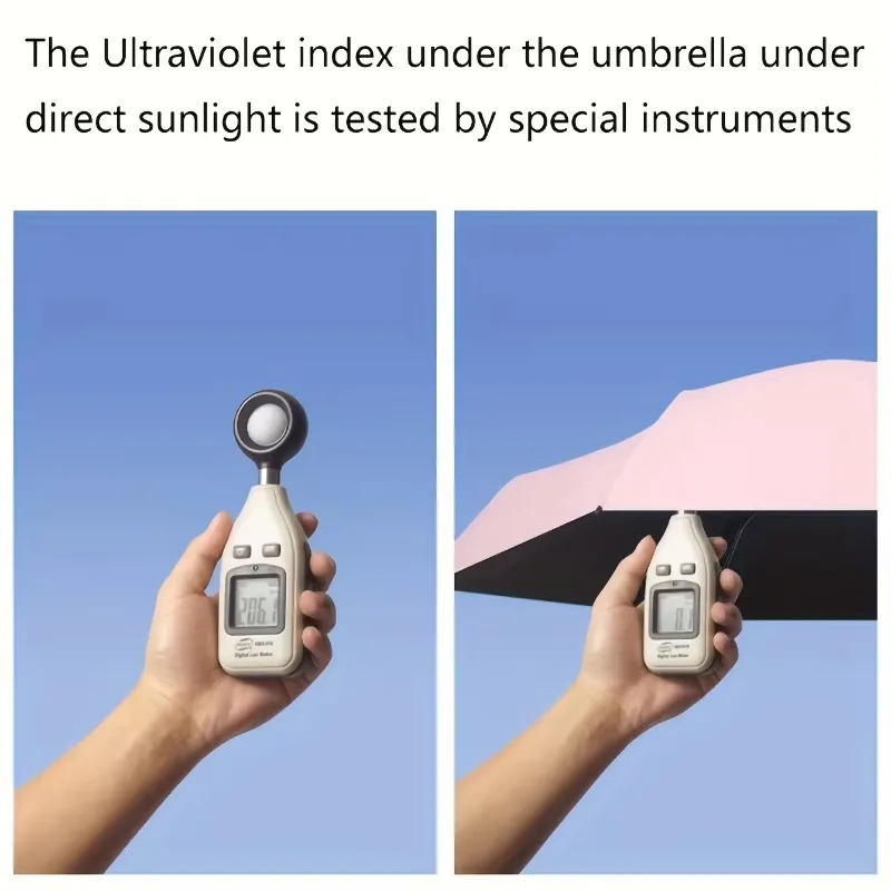 50% Off Mini Sun Umbrella Small Pocket Rain Umbrella Vinyl Folding Umbrella UV Ultraviolet Protection Sun Shade Pocket Parasol