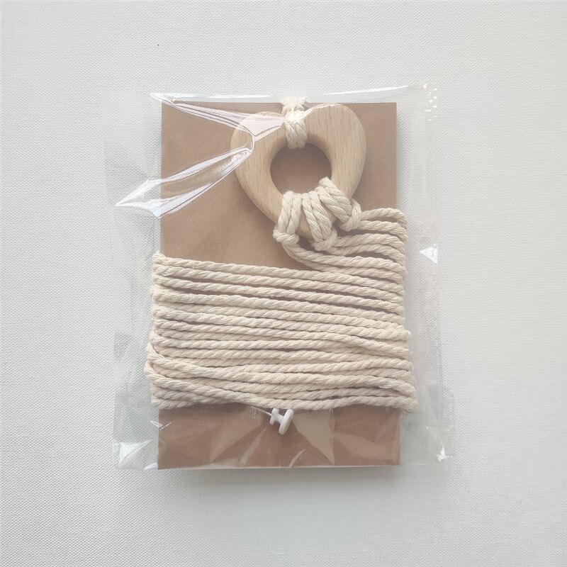 Ins Nordic Houten Baby Haar Clips Houder Katoen Touw Kids Meisjes Haarspeld Opslag Riem Foto Organizer Strip Muur Opknoping Ornament: Peach Heart