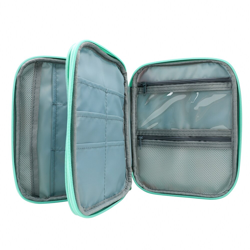 Portable Sewing Storage Bag Big Capacity Crochet Hook Pouch Knitting Needles Kit Case Sewing Accessories 22*17*4CM