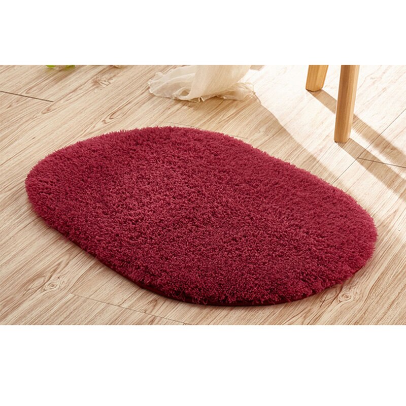 absorbant doux chambre salle de bain sol antidérapant porte tapis de bain tapis de douche 30*50cm: Watermelon Red