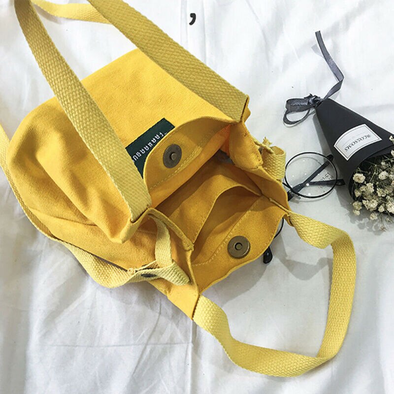 Dames canvas handtas schoudertas dames crossbody tas tote messenger satchel portemonnee