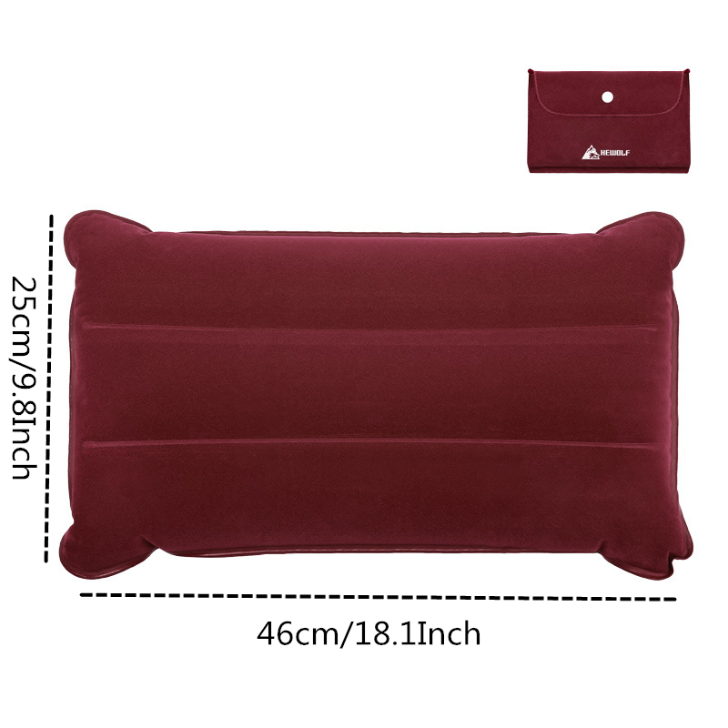 Vilead bärbar campingkudde 46*25 cm utomhus vandring resa uppblåsbar kudde plan strand sova ultralätt mjuk campingmatta