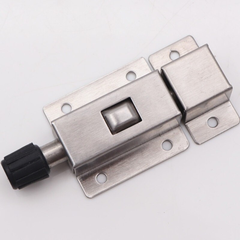 2pcs/lot Home Door Window Stainless Steel Security Slide Bolt Lock with Spring Button