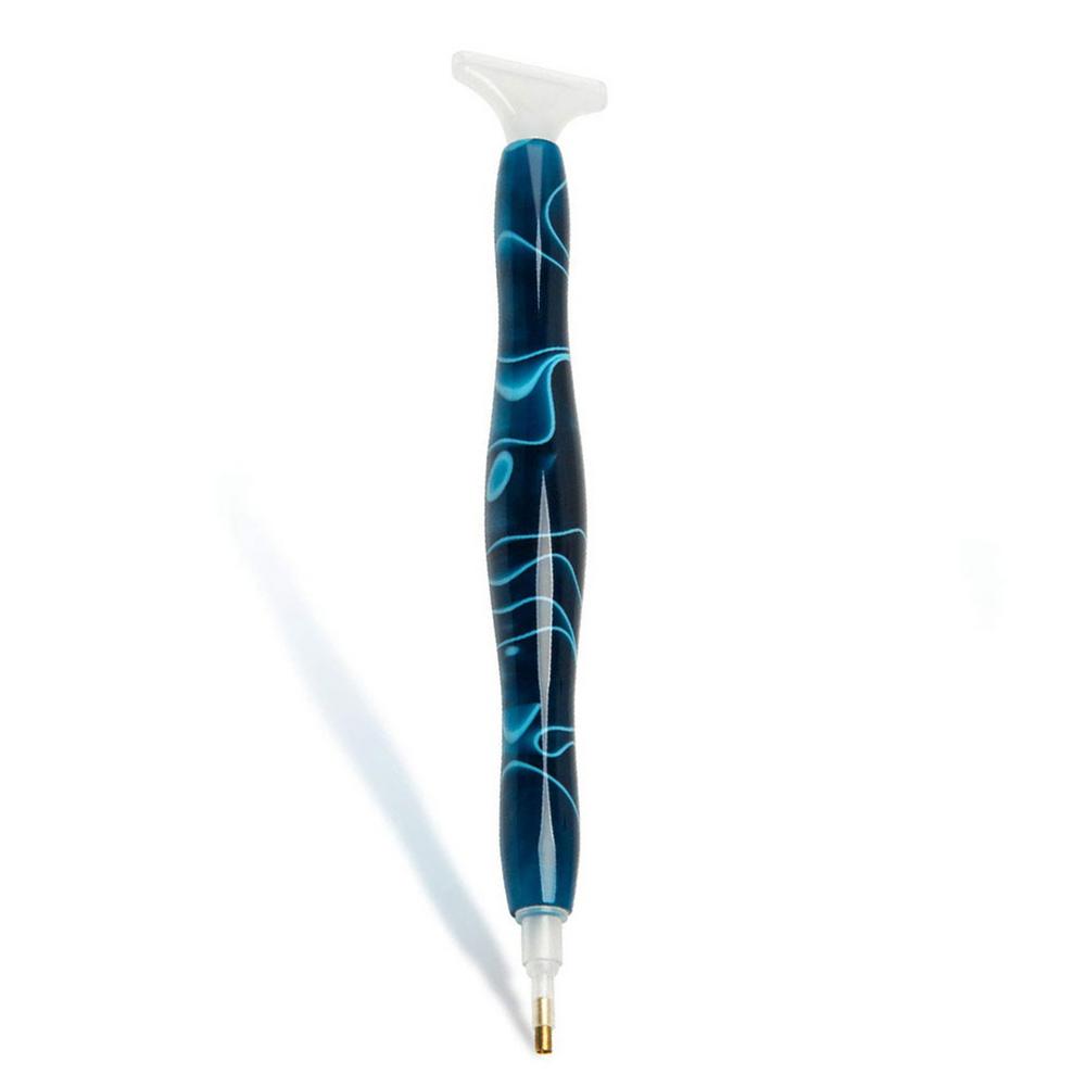 Stylo à pointe diamant en résine peint à la main, outil de manucure 5D, bricolage, broderie diamant, fait à la main, poinçon fantaisie, outil de couture