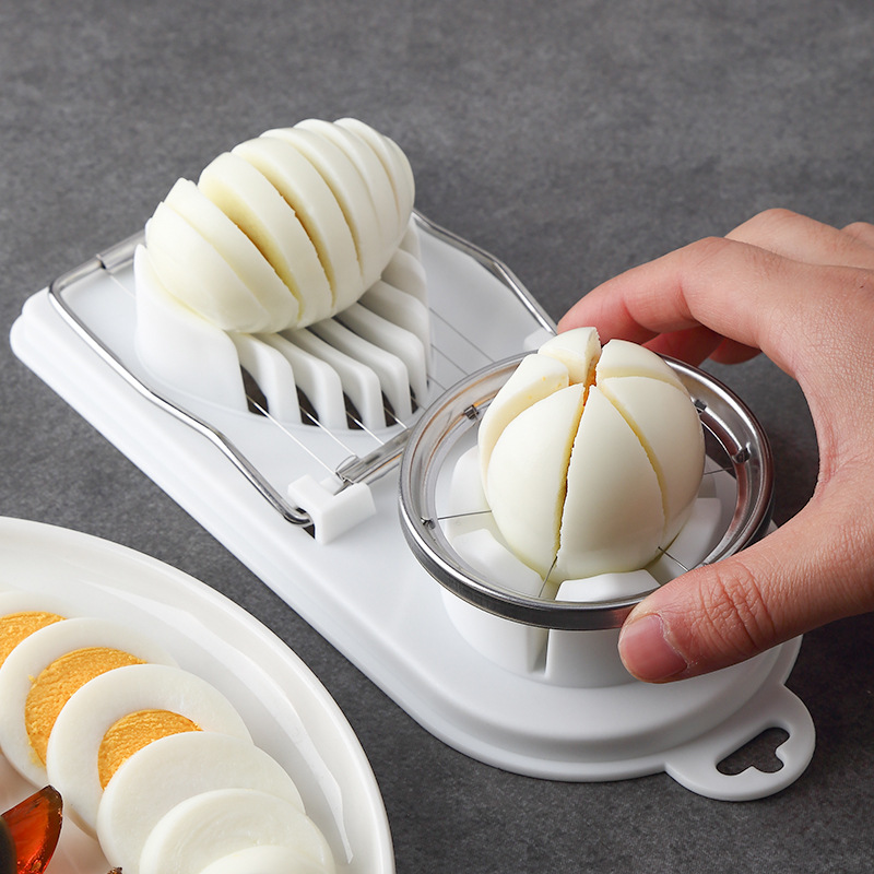 Cooking Tools 2in1 3in1 Cut Multifunction Kitchen Stainless Steel Egg Slicer Sectione Cutter Mold Flower Edges Gadgets Tools
