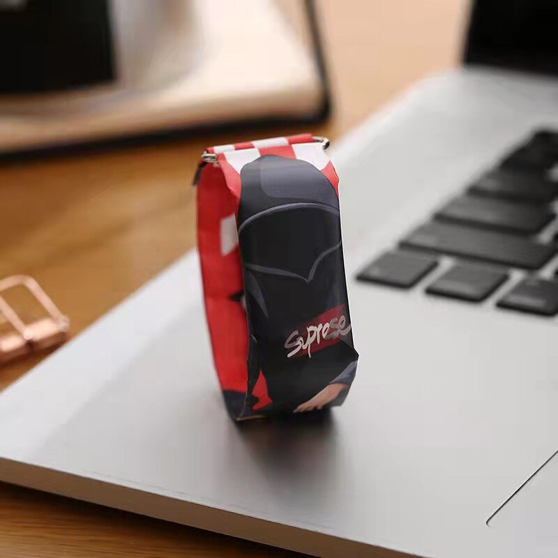 LED Sports Paper Watch Digital Magnetic Waterproof Watch Novelty Paper Watch Men And Women Waterproof Watch