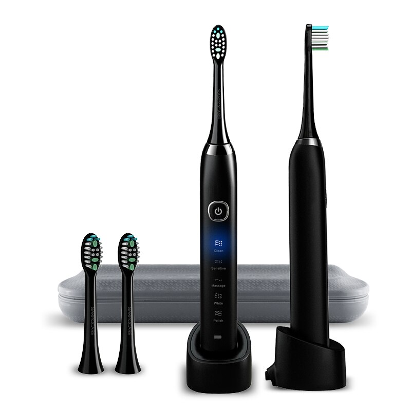 Sarmocare Electric Toothbrush S100 Sonic Toothbrush with 5 Modes Cleaning Advanced Safeguard Waterproof Oral Health Care