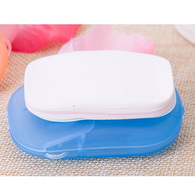 Papel de jabón portátil para lavado de manos, miniherramienta de jabón multifuncional en lonchas, desechable en caja