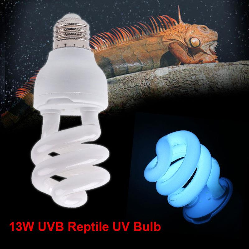 Accesorios de Dragón Barbudo E27 lámpara para Reptiles lámpara de calor Reptiles suministros para Reptiles seguridad AC 220-240V exterior 13W Luz