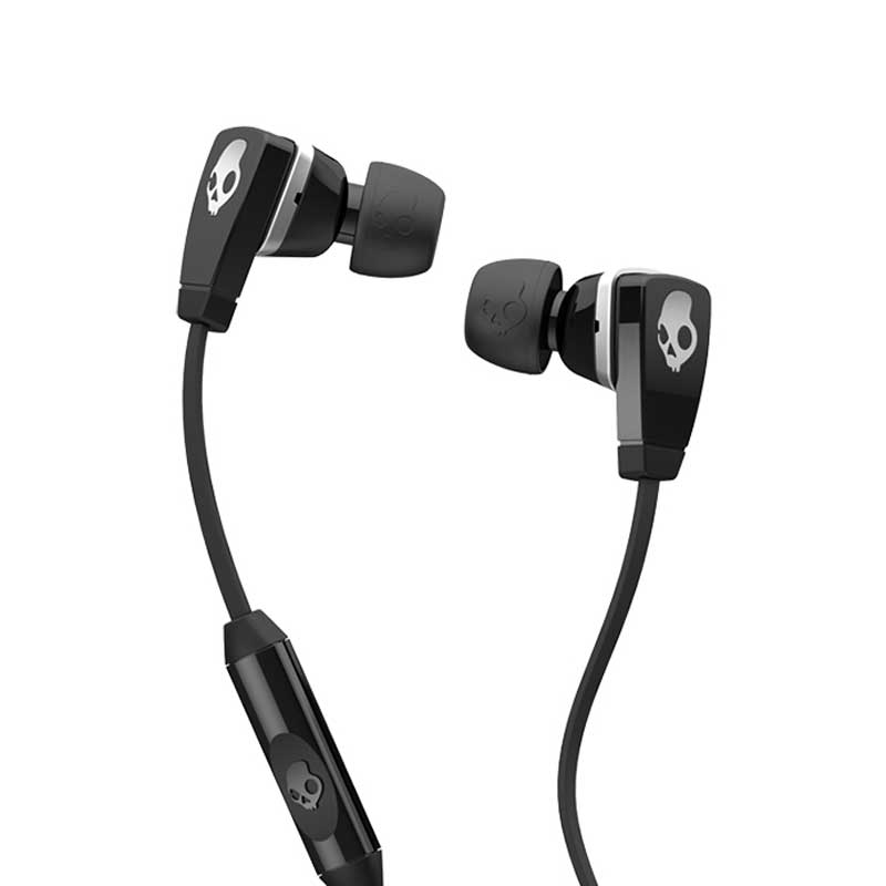 Original novo Skullcandy Merge fone de ouvido com fio de alta qualidade de som fone de ouvido intra-auricular com entrada de áudio de 3,5 mm, cor preta.