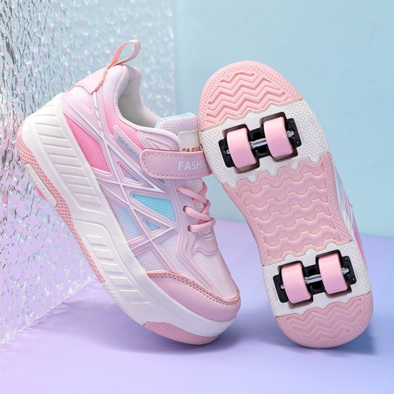 Roller Skate Shoes for Kids Boys Girls Sneakers with Detachable Wheels Sport Shoe Roller Skates Children's Balance Training
