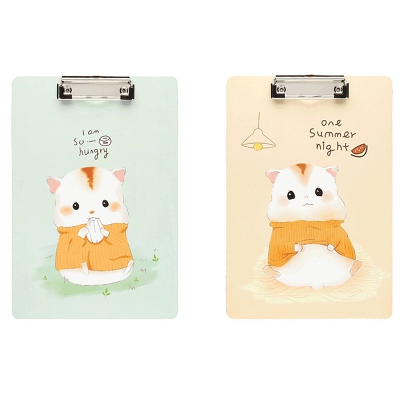 A4 tegneserie hamster træ udklipsholder regnings clips måtte skrive skinne hængemappe elev maleblok tavle skole kontorartikler