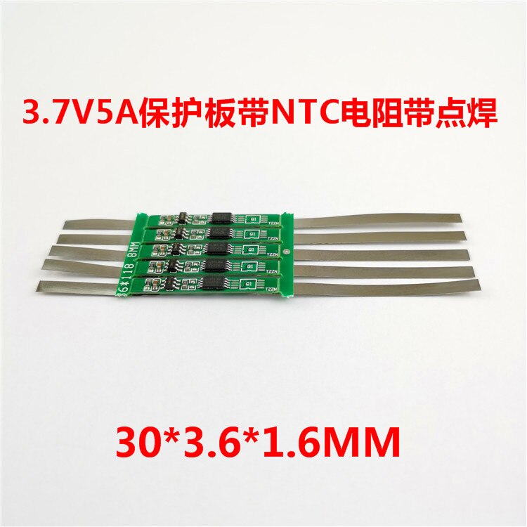 3.7V 5A Protection Board with NTC Resistance with Spot Welding