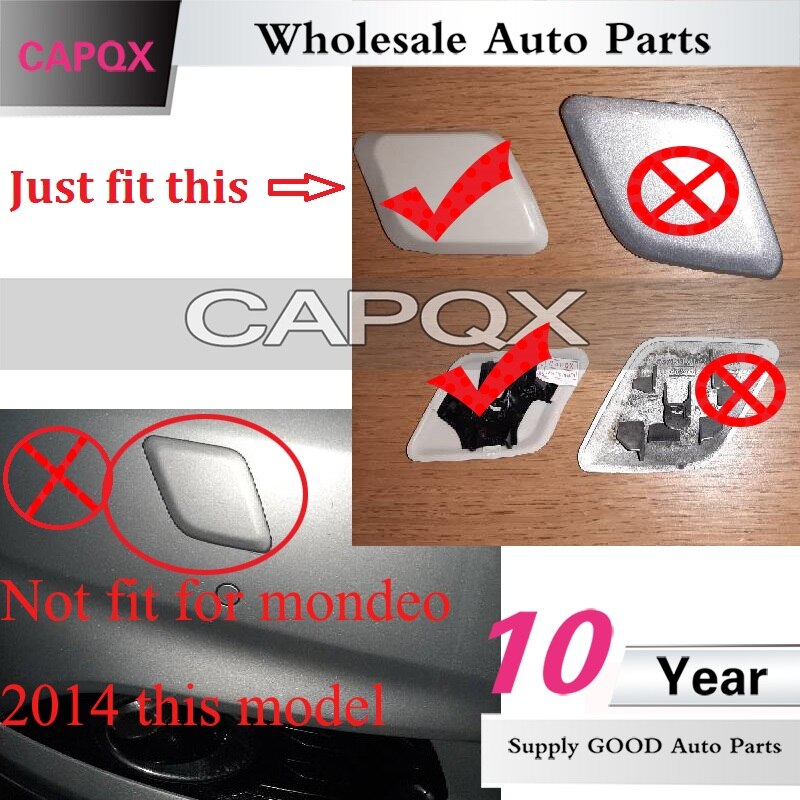 CAPQX For Ford Mondeo MK4 2007 S-MAX 2006 Headlight Washer Nozzle Water Spray Nozzle Jet Lid Washer Cover Cap Shell
