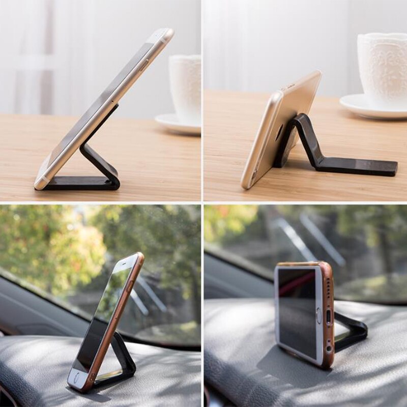 2 Pcs Multifunctional Gel Pads Anywhere Sticky Phone Holder Universal Fixate Pad Car Bracket Wall Holder