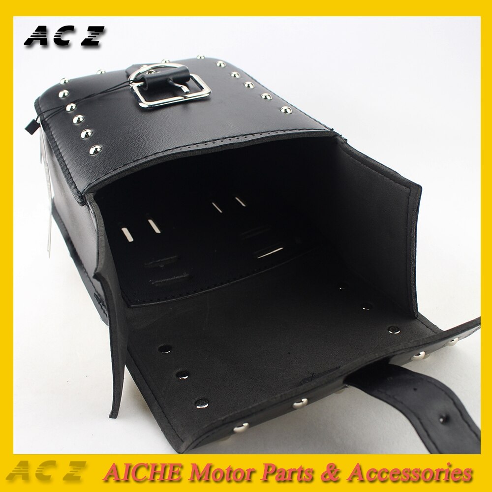 Motorcycle Saddle Bags Cruise Vehicle Leather Side Tool Tail Head Bag Luggage Borsello Universal for Harley Yamaha Kawasaki