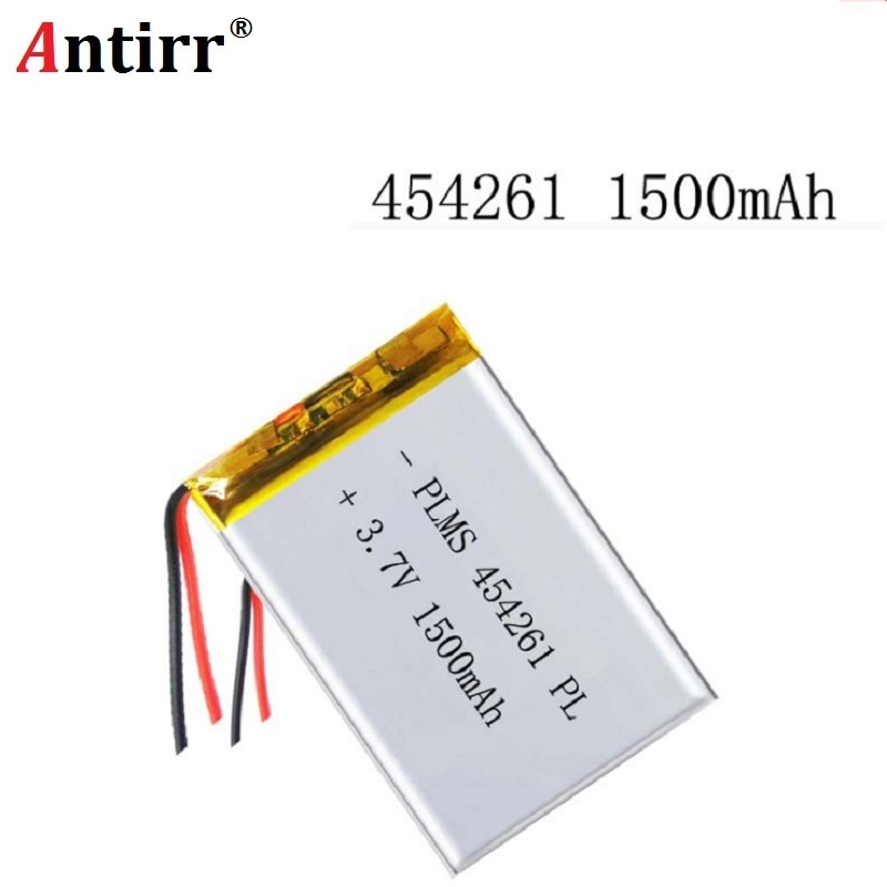 3.7V 1500mAh 454261 Lithium Polymer Li-Po li ion Rechargeable Battery cells For Mp3 MP4 MP5 GPS PSP mobile bluetooth
