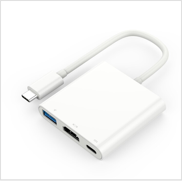 3- i -1 usb-c digital av multiport adapter 4k dokkingstasjon til blits-stasjoner kameraer skjermenheter