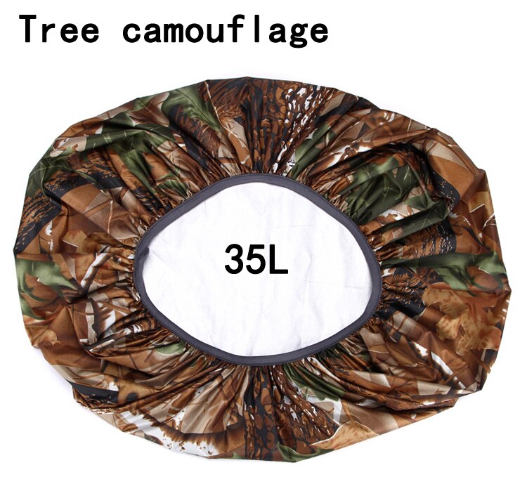 35L-80L Outdoor Sport Draagbare Tas Regenhoes Waterdichte Rugzak Camping Wandelen Fietsen Dust Rain Cover Camouflage Zwart Nylon: Tree 35L