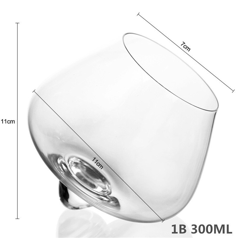 Vaso de whisky , copa de vino sin plomo, Copa con ala inferior gruesa para beber agua y cerveza, para casa, Bar, , de boda: 1B-300ML