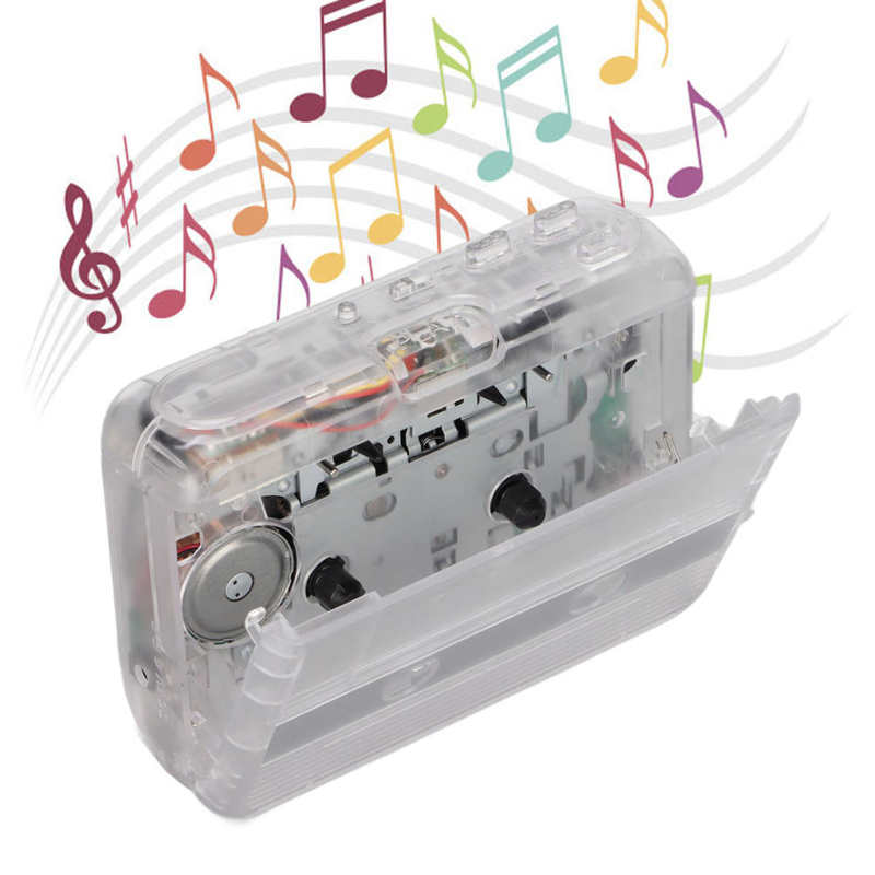 Portable Cassette Players Mini Stereo Bluetooth Cassette Playing Equipment with 3.5 mm Jack for Speakers Cars Cassette Player