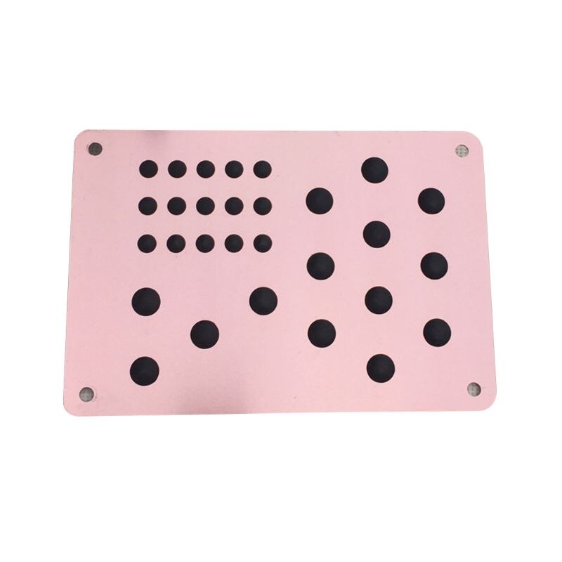 1pc Universal Aluminum Car Floor Mat Patch Non-slip Heel Plate Footrest Carpet Pedal Pad Car Mat Anti-skid