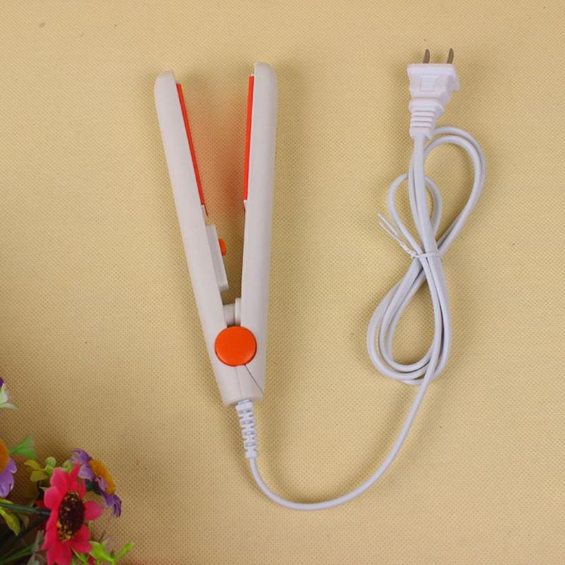 Mini Ceramic Electric Hair Straightener Curling Iron Straightening Corrugated Irons Home DIY Hair Styling Tools Flat Tools