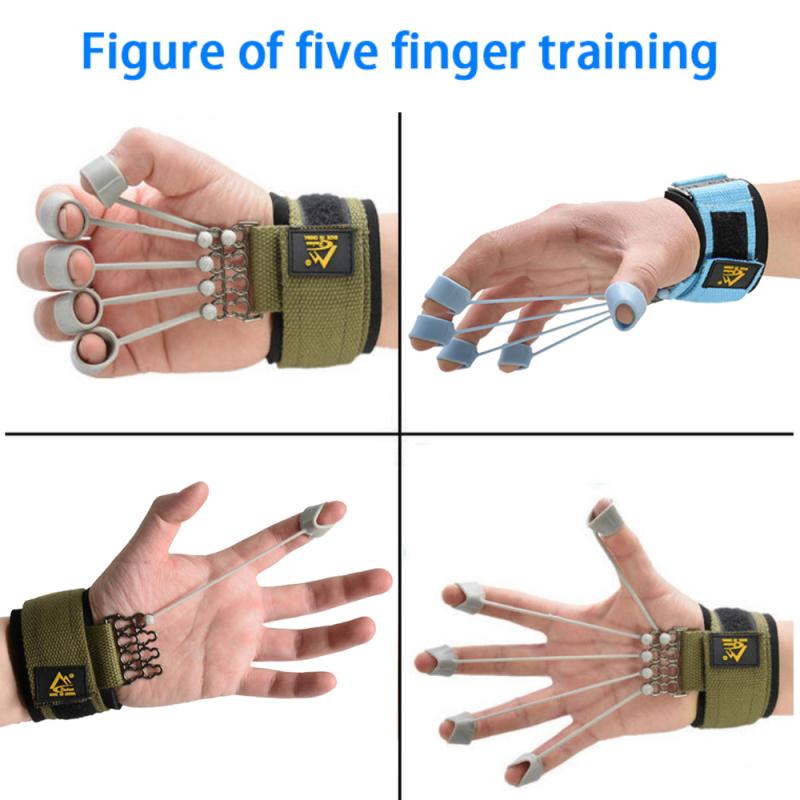 Finger Gripper Strength Trainer fitness Gym Sport Finger Trainer 20-60lbs Finger Exerciser Resistance Bands Fitness Equipment