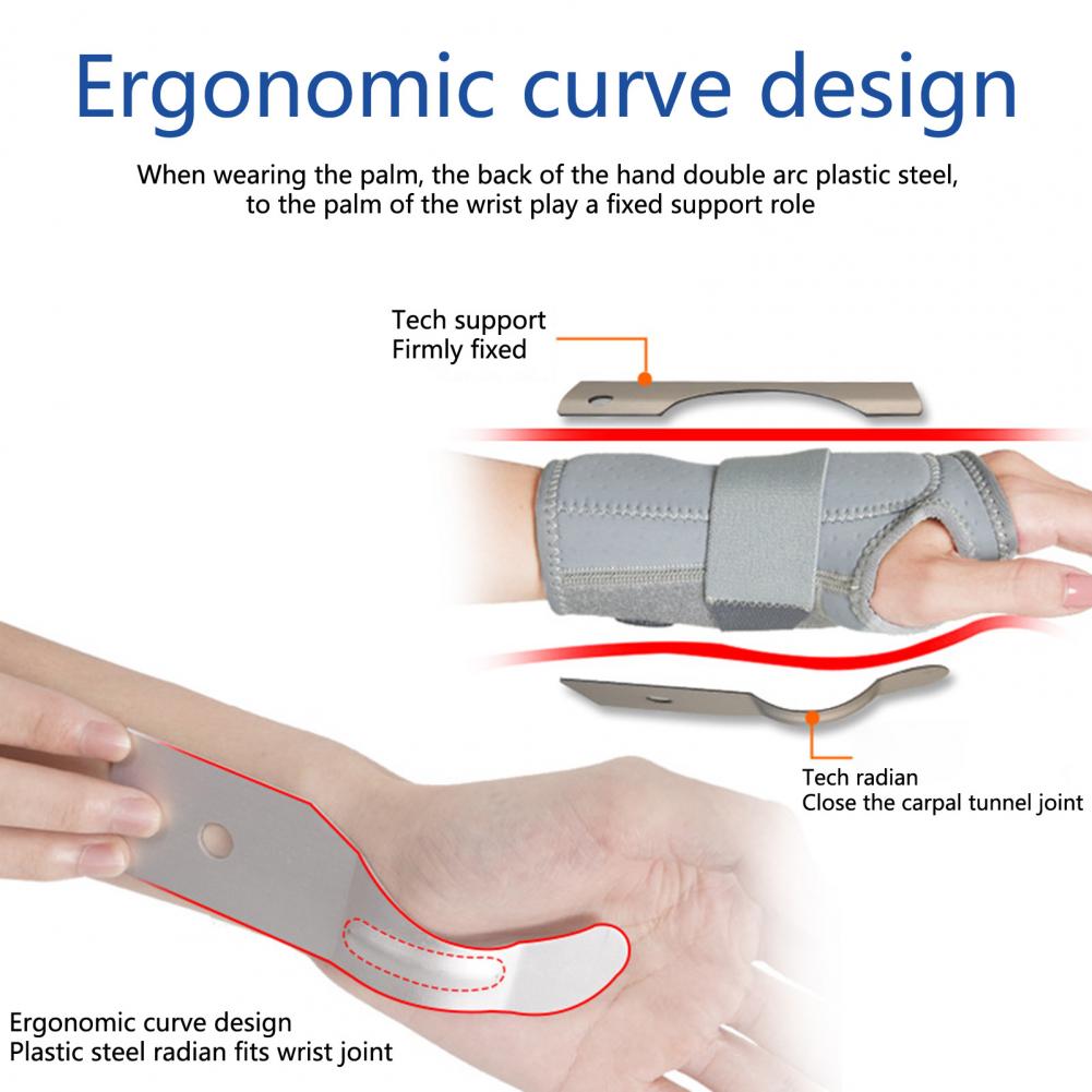 1PC Chic Wrist Splint Removable Elastic 2 Sizes Daily Wear Unisex Wrist Support