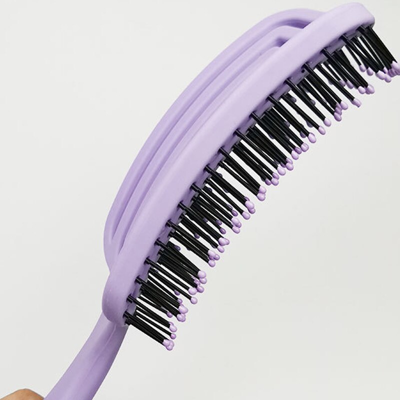 Anti klit hårbørste kvinder kvinde hår hovedbund massage kam børste & nylon hårbørste våd krøllet detangle hår børste til salon