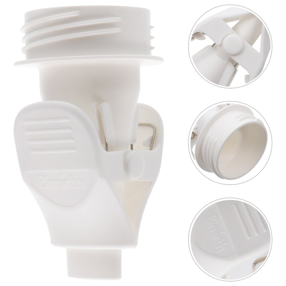 1pc saco clipe conversor durável fácil de usar conveniente portátil bomba de mama clipe conversor: White