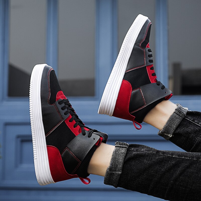 Män skateboard sneakers skor män atletisk sport skor män cool bullock plein skor märke promenader tränare skor