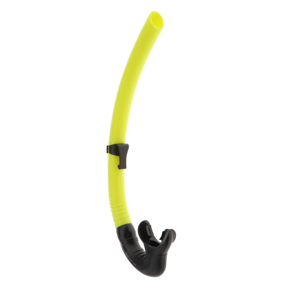 Wet Snorkel for Swim Training Snorkeling Comfortable Pool Open Water Mouthpiece: Yellow