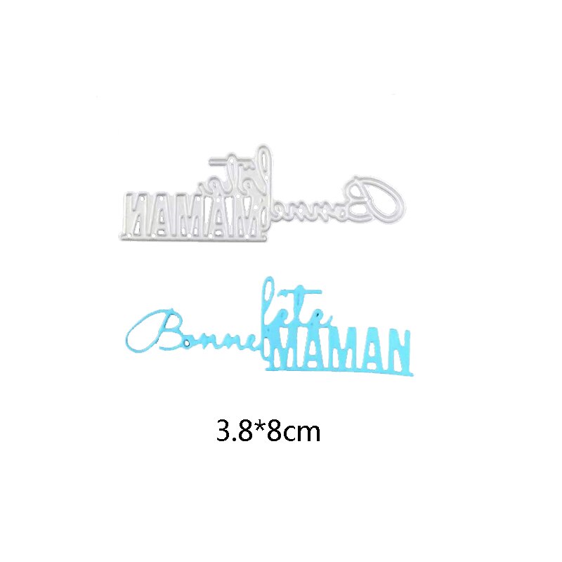 Dolce vita metalen snijmallen franse woordmallen la vie est belle letteralfabet knutselmallen scrapbooking voor doe-het-zelf kaartbenodigdheden: Verjaardag sterft