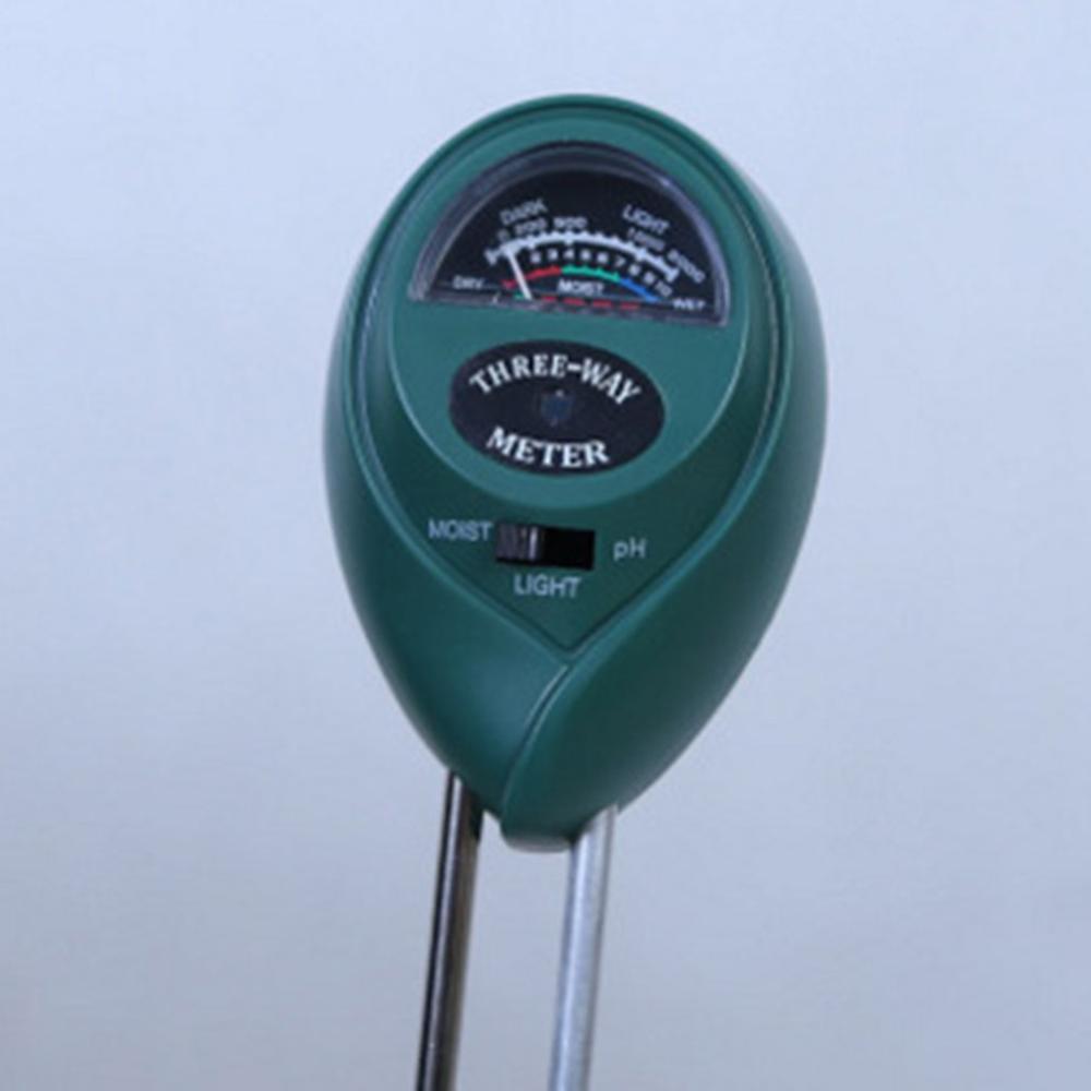 3 In 1 PH Meter Soil Moisture Monitor PH Tester Temperature Measurement Analysis Acidity Alkali Test Tool For Garden Plant