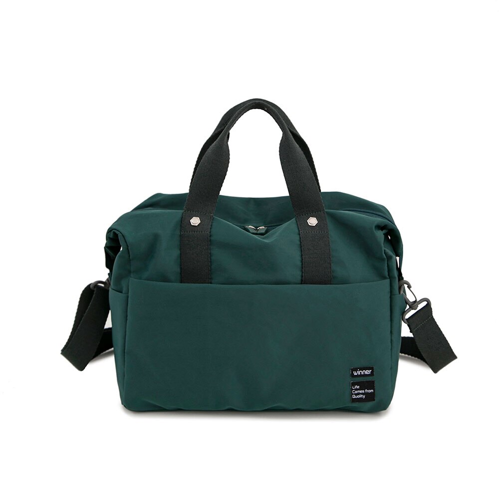 2 Stuks Canvas Reistassen Unisex Grote Capaciteit Tas Bagage Vrouwen Waterdichte Handtassen Mannen Reistassen: Dark Green