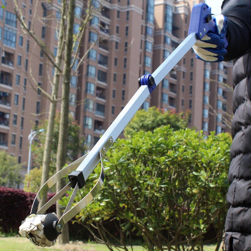 Foldable Pick Up Garbage Gripper Long Arm Helping Hand Gripping tool save Tongs bending picking rubbish Outdoor