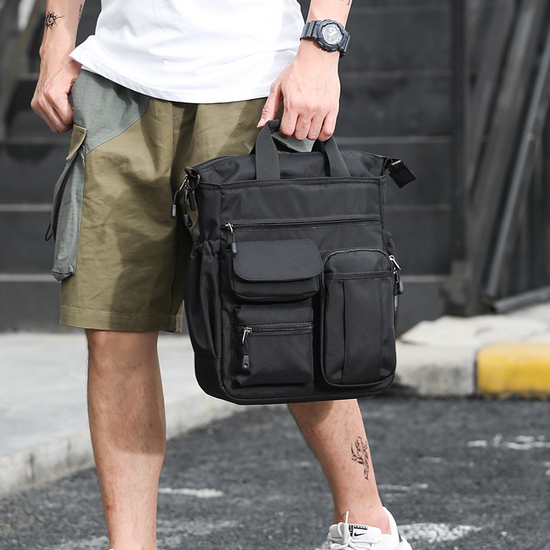 Male Bag Tote-Bag Messenger-Bags Handbag-Capacity Vintage High Casual Men Casual Men Shoulder Bag