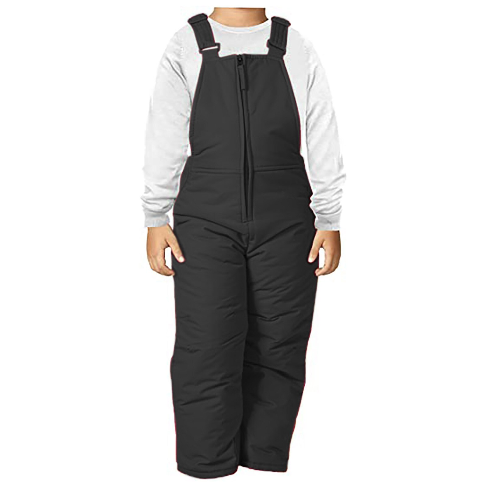 40 # crianças calças de esqui na neve meninos ao ar livre quente snowboard calças de inverno respirável à prova dwaterproof água para menina menino: S / Black
