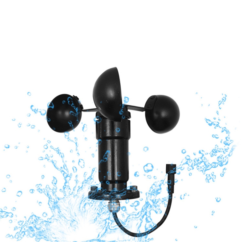 Wind Sensor Trans, 0-5V Aluminum Alloy Wind Tempo Sensor Anemometer for Weather Station to Wind-Measuring