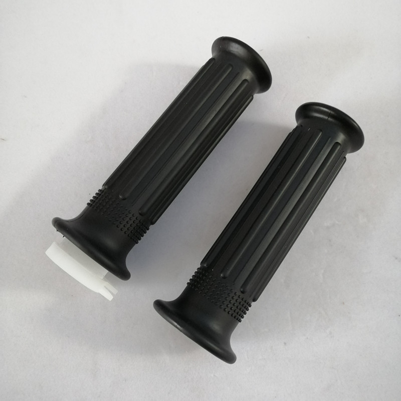 Moto 1 paio nero acceleratore acceleratore maniglie bar manopole (L + R) misura per Yamaha PW80 y-zinger MX100 MX80 AT1 CS3 CT1 DS