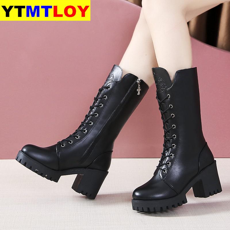 Warm Winter shoes Waterproof Super star shoes Mid calf Boots for women Non slip Boots Size 35-41