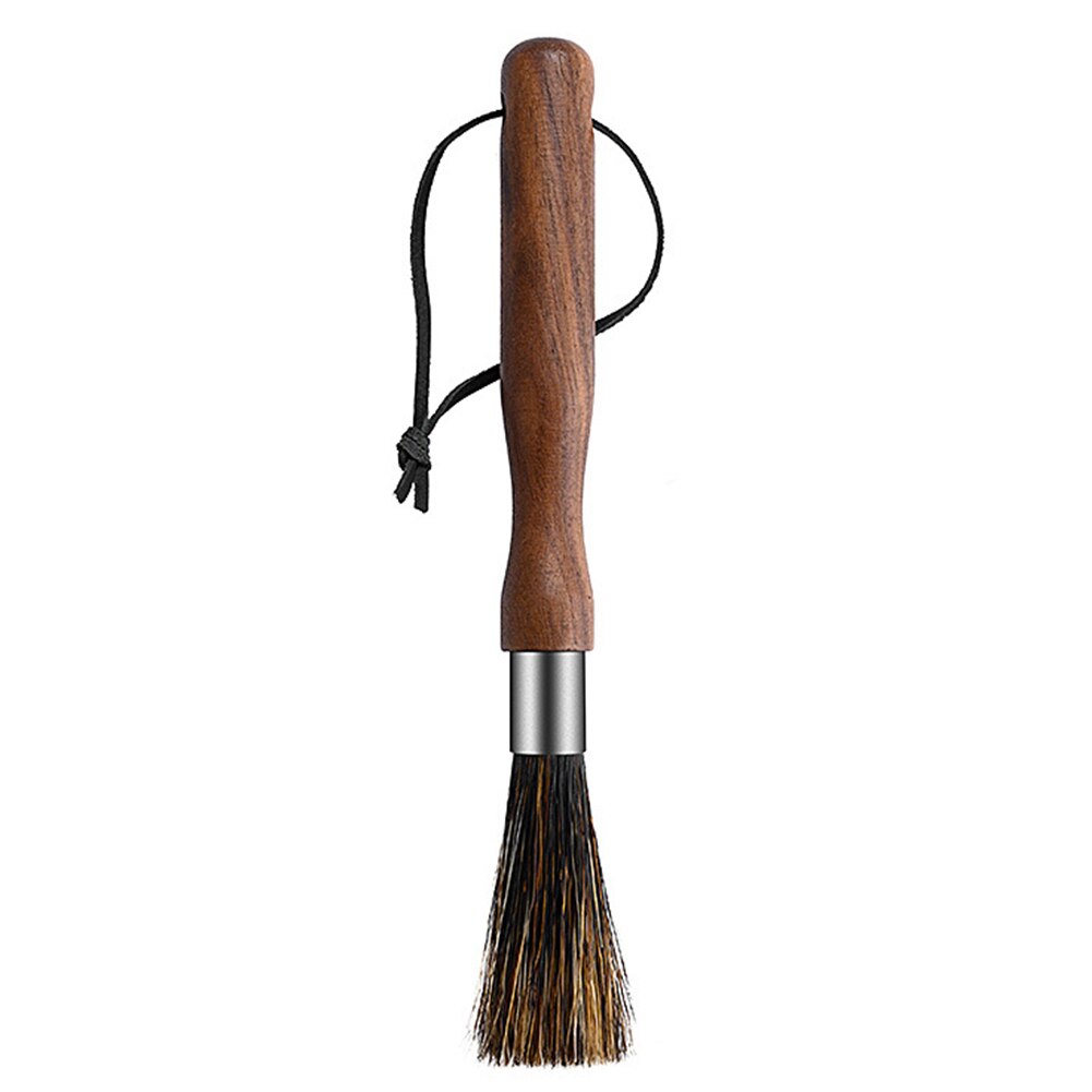 Molinillo de café, cepillo de limpieza con cerdas naturales, cordón, brocha para cafetera, limpiador para Barista, hogar, cocina, utensilios de café: Default Title